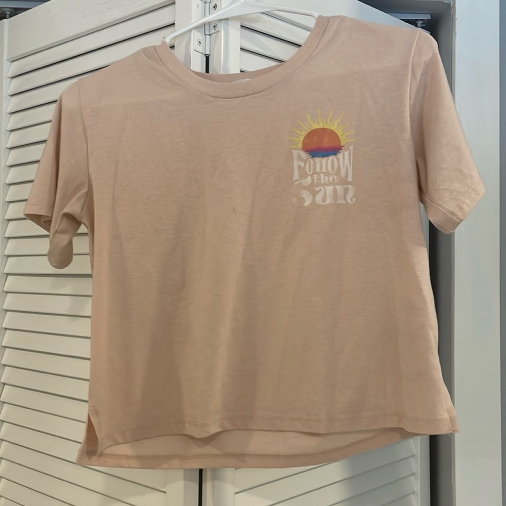 Cropped Pink Shirt